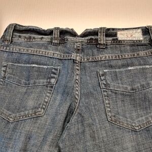 American Eagle Hipster Low Waist Cut Off Capri Jeans 90's Women's Size 6